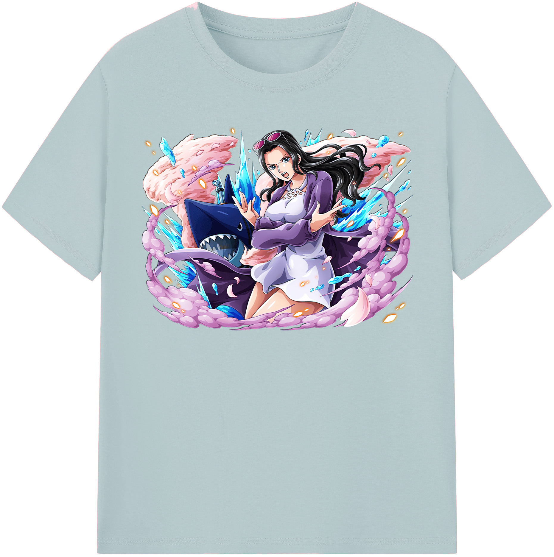 ワンピース ニコ・ロビン ONE PIECE Nico Robin 綿100％半袖Tシャツ（フロントプリント）